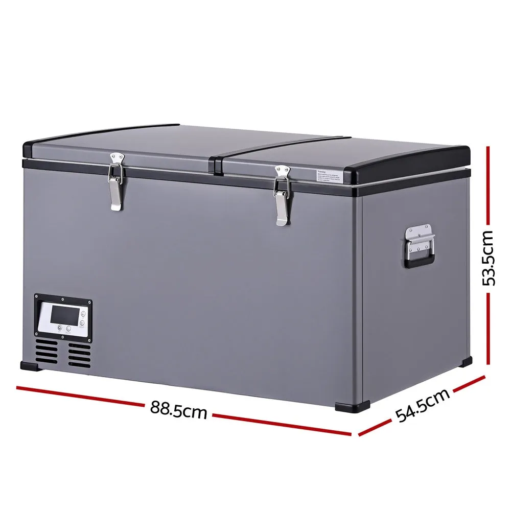 100L Energy-efficient Dual Bin Camping Fridge/Freezer - Glacio