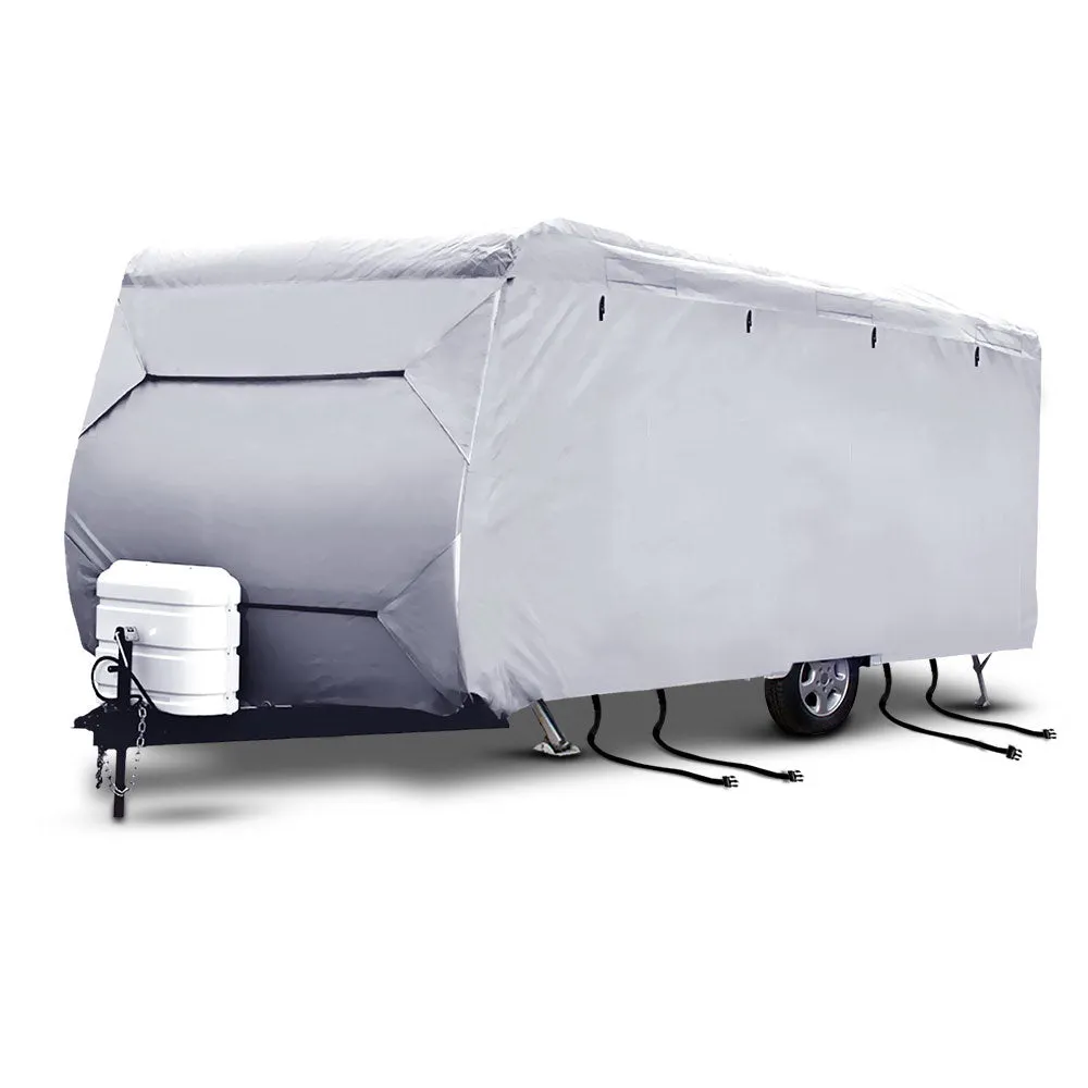 14-16ft Caravan Cover Campervan 4 Layer UV Water Resistant