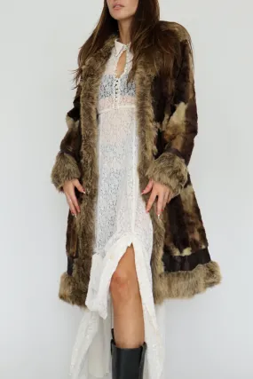 1970s Faux Fur Penny Lane Coat