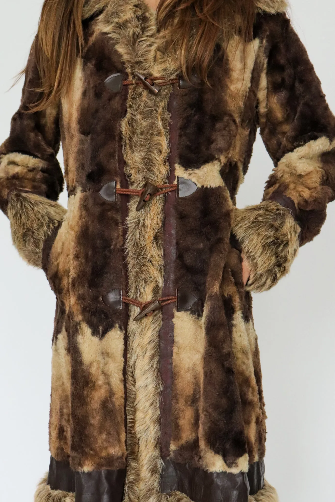 1970s Faux Fur Penny Lane Coat