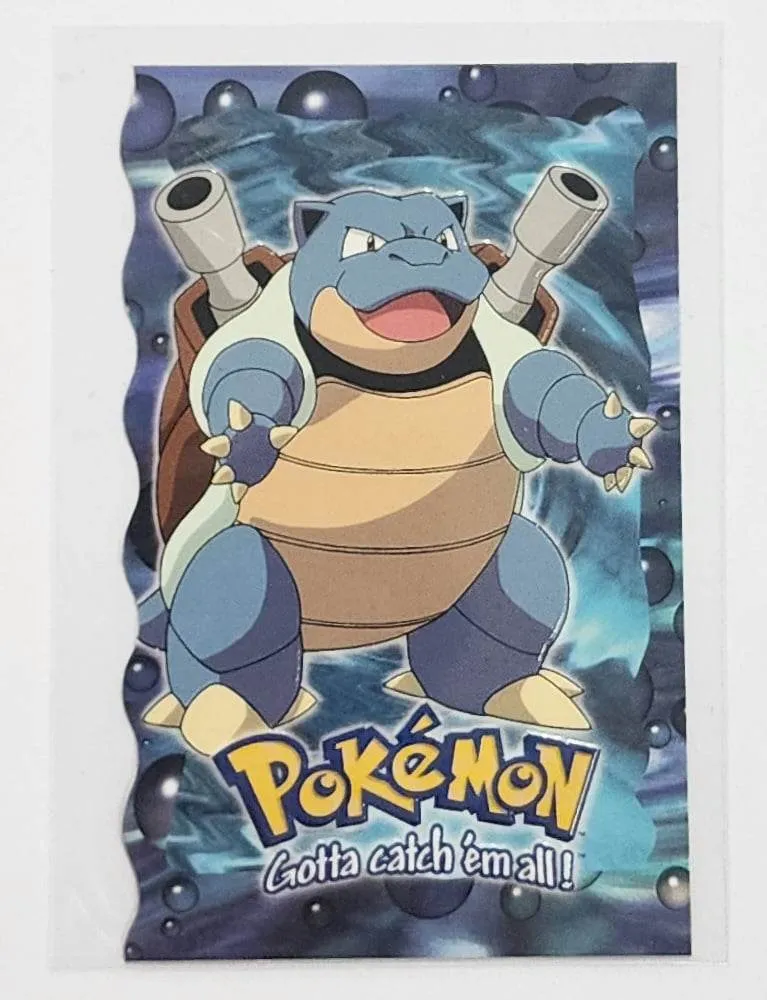 1999 Topps Pokemon Blastoise Card 9 of 12 Die-Cut Evolution #09