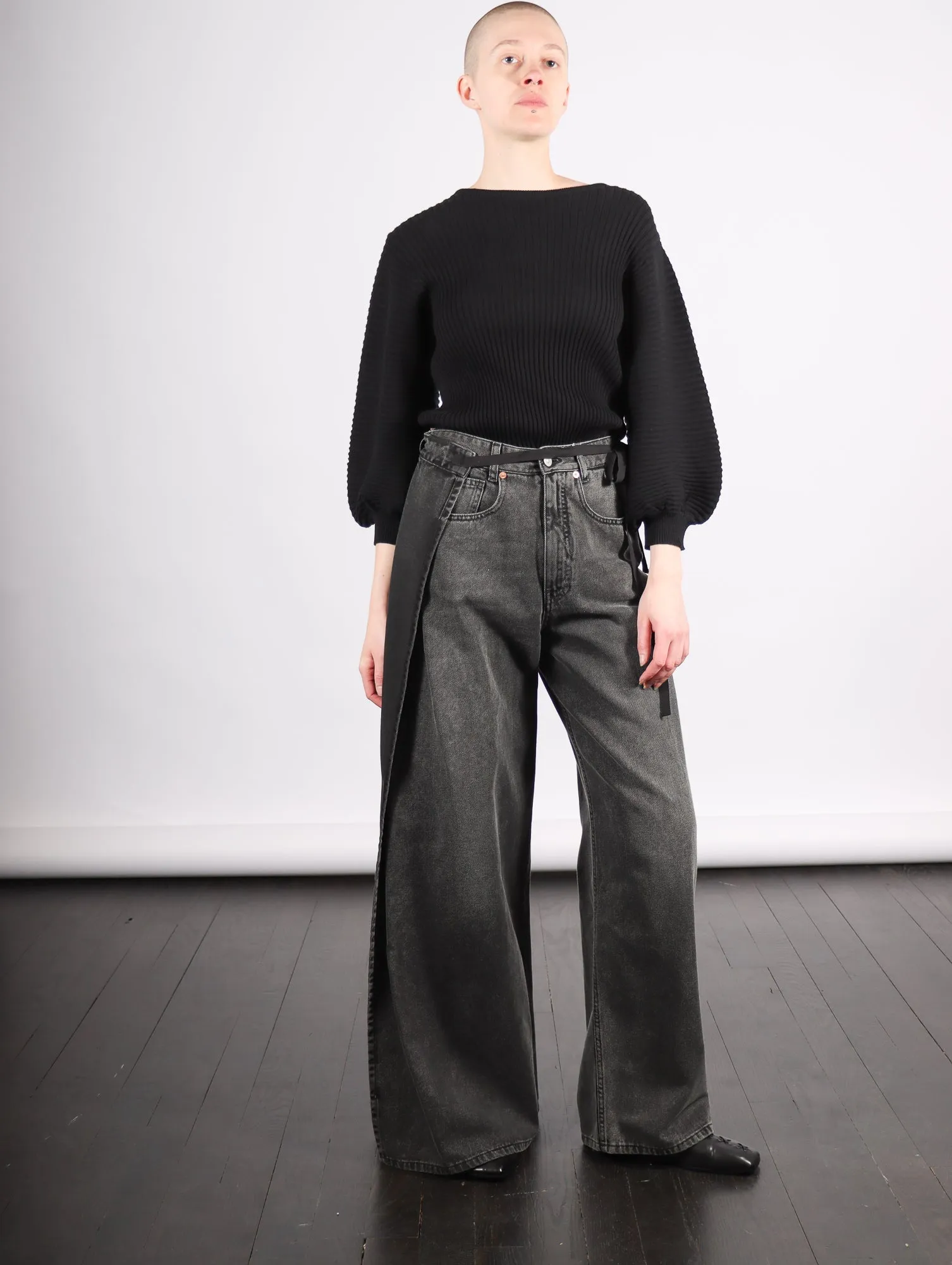 5 Pocket Pants in Gray by MM6 Maison Margiela