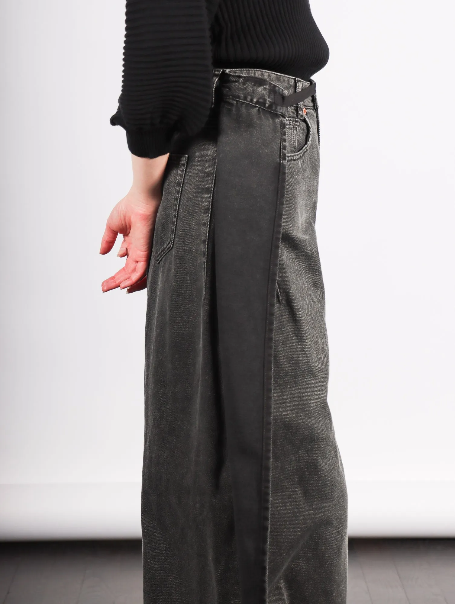 5 Pocket Pants in Gray by MM6 Maison Margiela