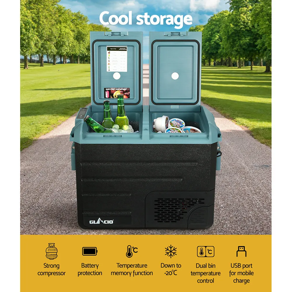 50L Portable Fridge Freezer Fridges Cooler Camping 12V/24V/240V Caravan