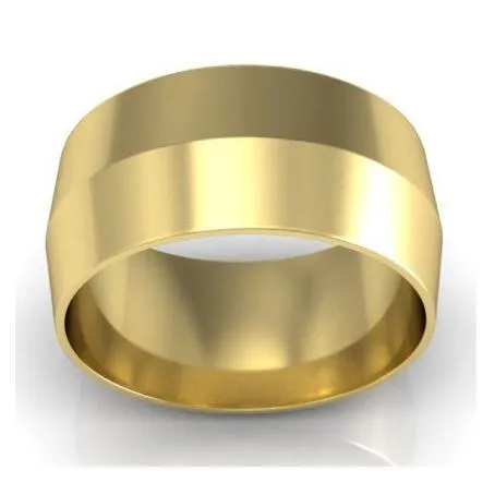 9mm Knife Edge Wedding Ring in 18-Karat