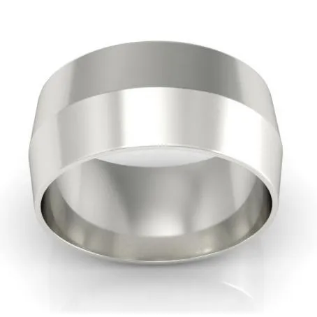 9mm Knife Edge Wedding Ring in 18-Karat