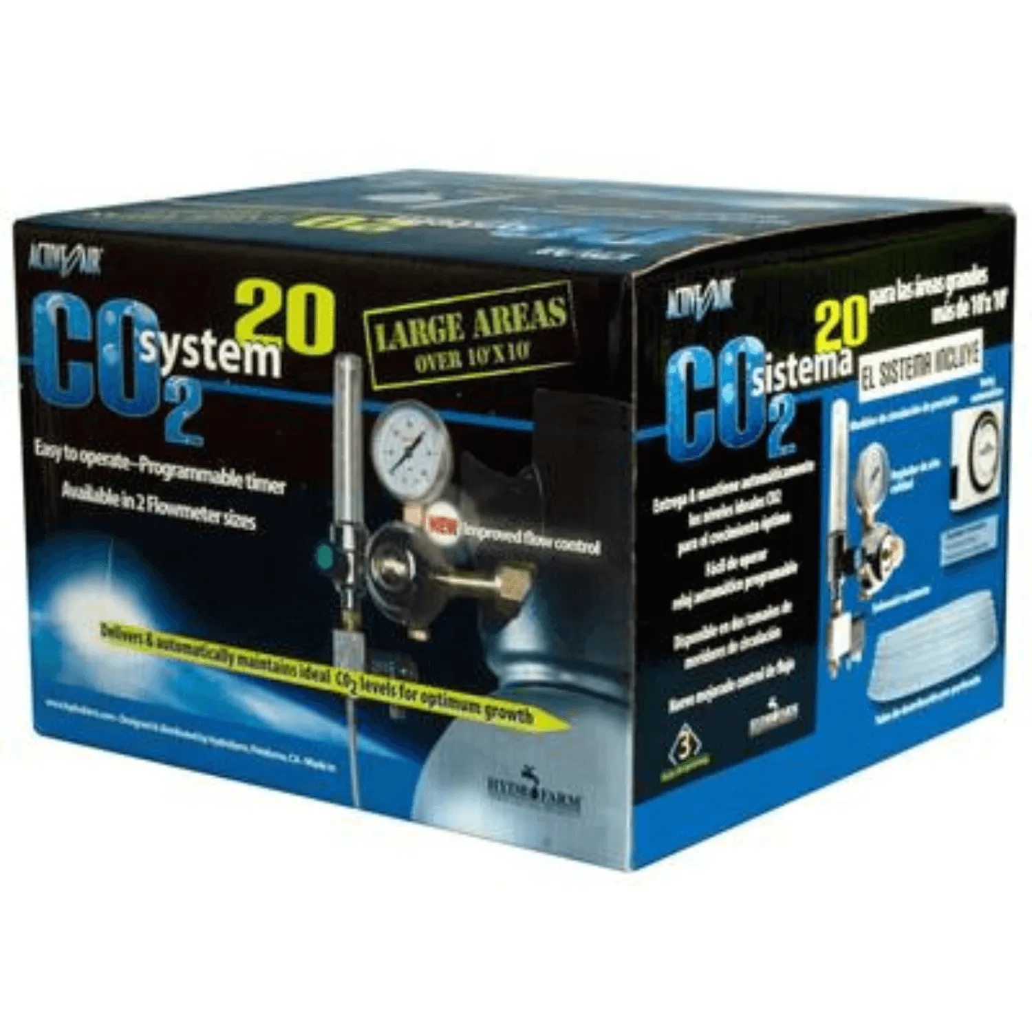 Active Air CO2 System with Timer, 1-20 cubic ft per hour