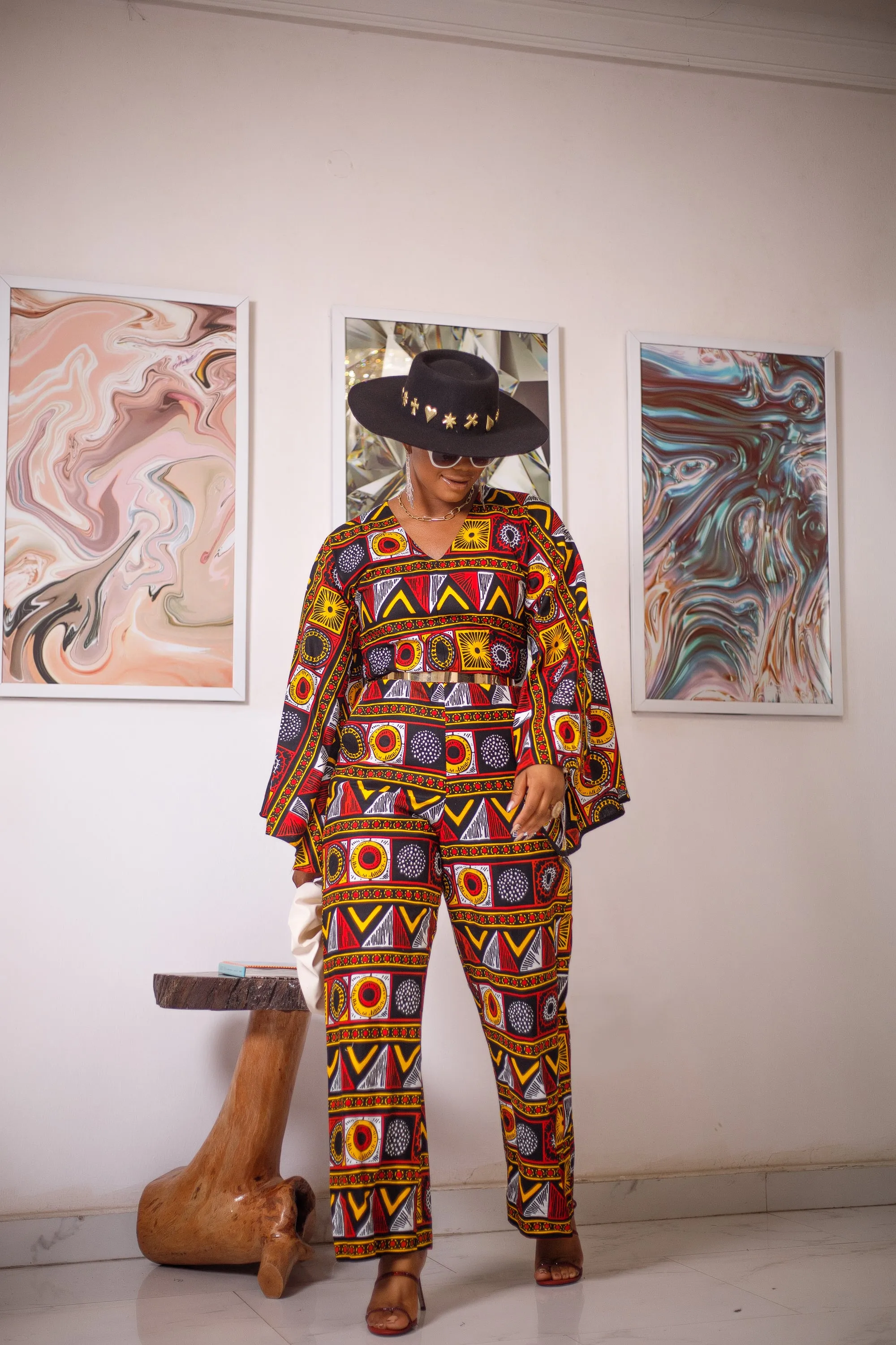 ADEBOLA AFRICAN PRINT JUMPSUIT