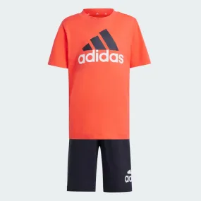 Adidas Essentials Logo Kids Tee & Short Set