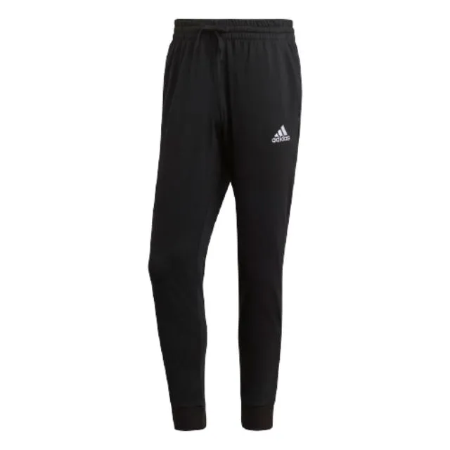 Adidas Essentials Single Jersey Tapered Cuff Men Lifestyle Pant Black