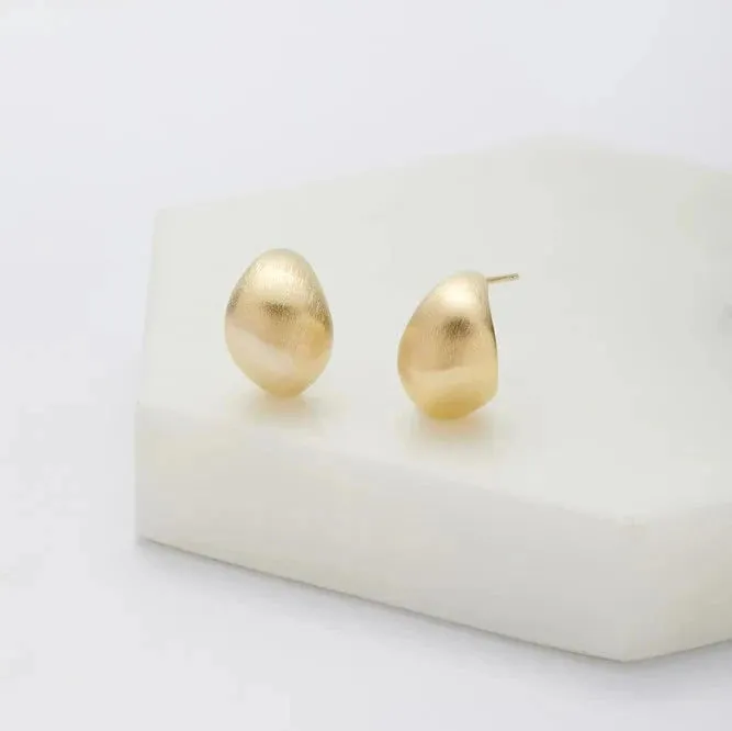 Ally Earring - Brushed Gold