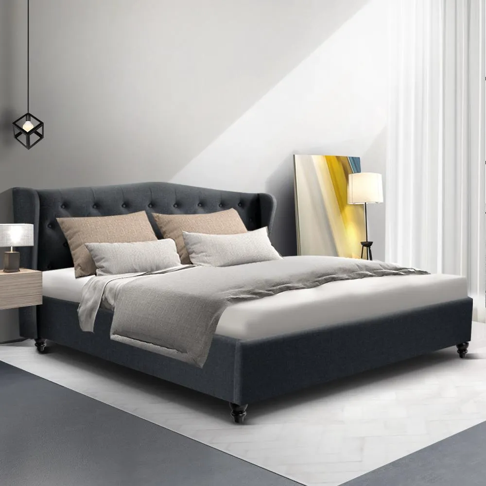 Altona King Bed Frame Charcoal