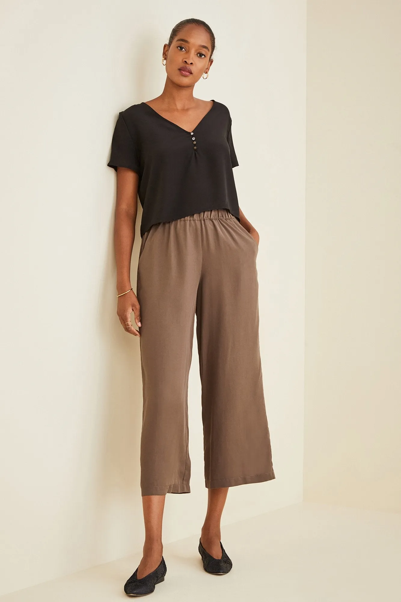 AMADI Wide Leg Crop Pant