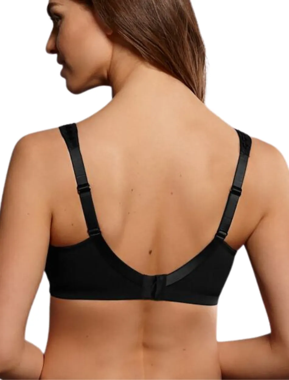 Anita Airita Wireless Mastectomy Bra, Black | Black Anita Post Mastecomy Bra