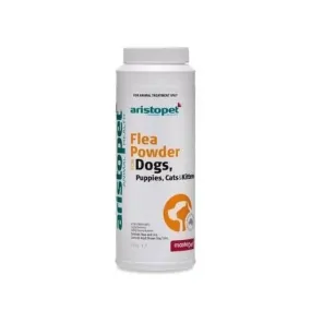 Aristopet Flea Powder for Dogs Cats Puppies and Kittens 100g