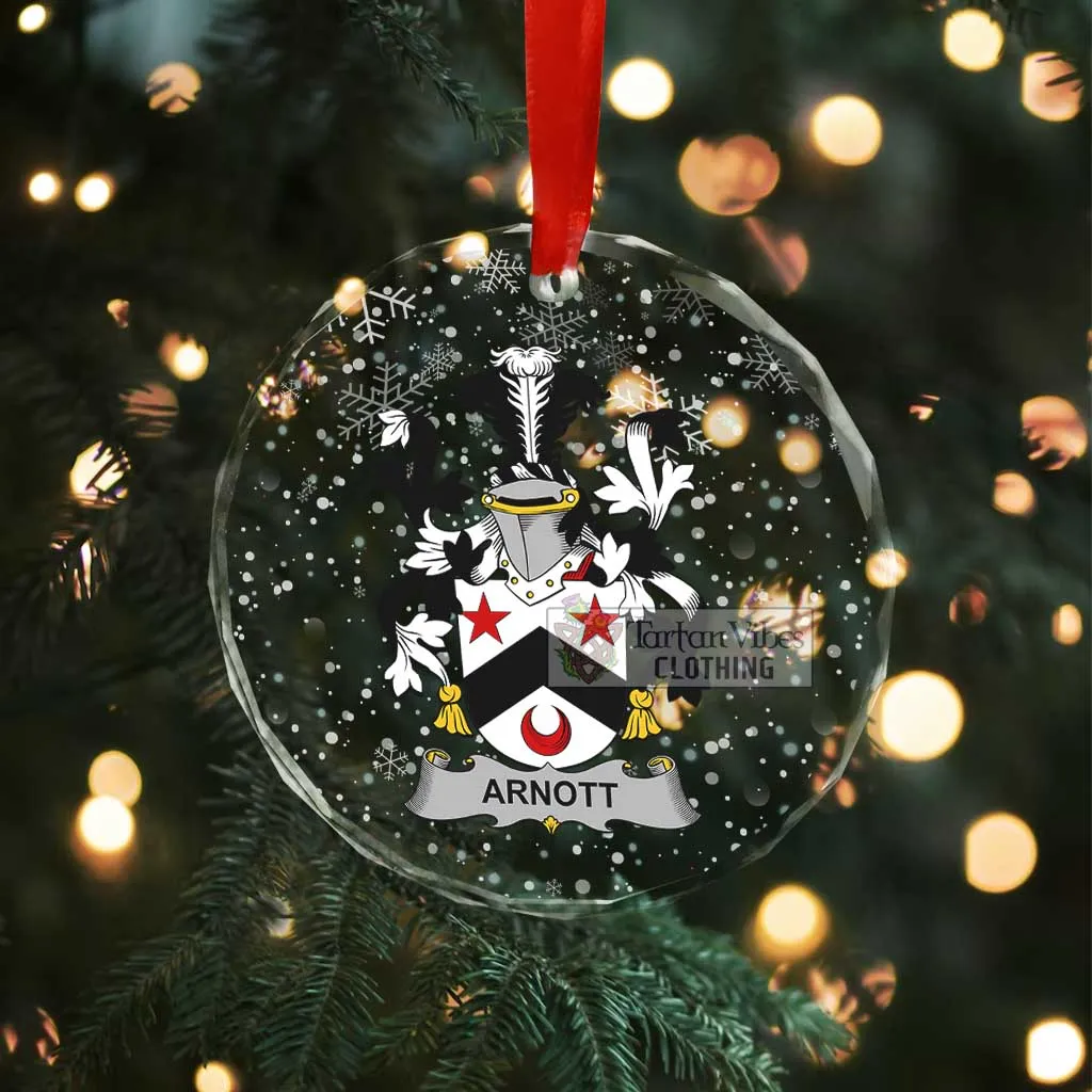 Arnott Irish Clan Christmas Glass Ornament with Coat of Arms