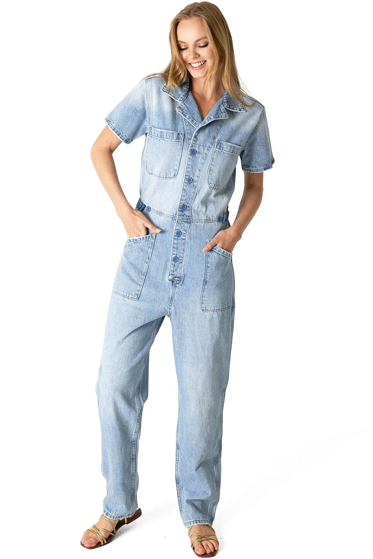 Aviation Denim Jumpsuit