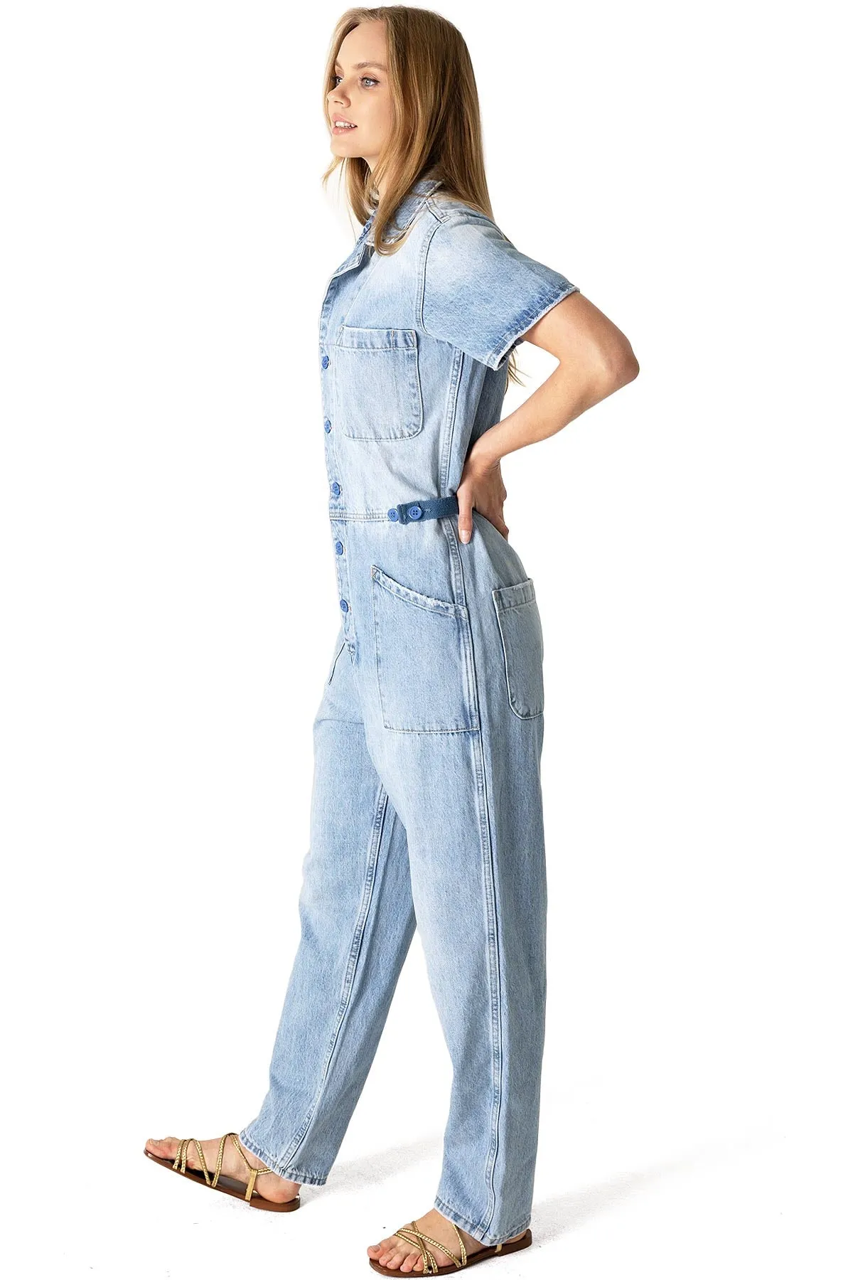 Aviation Denim Jumpsuit