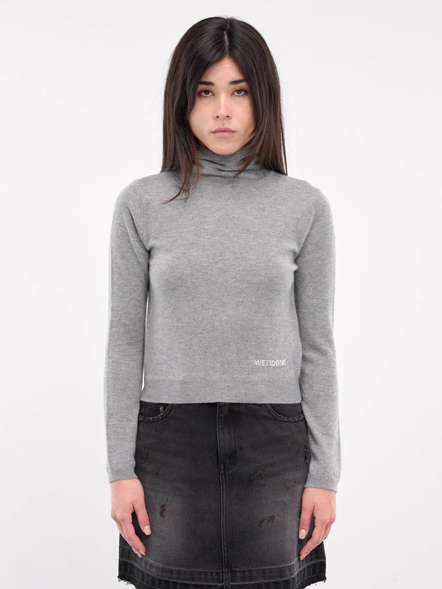 Balaclava Knit Top (KT3-24-655-W-GREY)