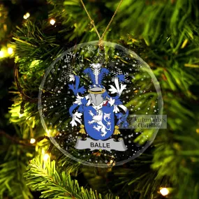 Balle Irish Clan Christmas Glass Ornament with Coat of Arms