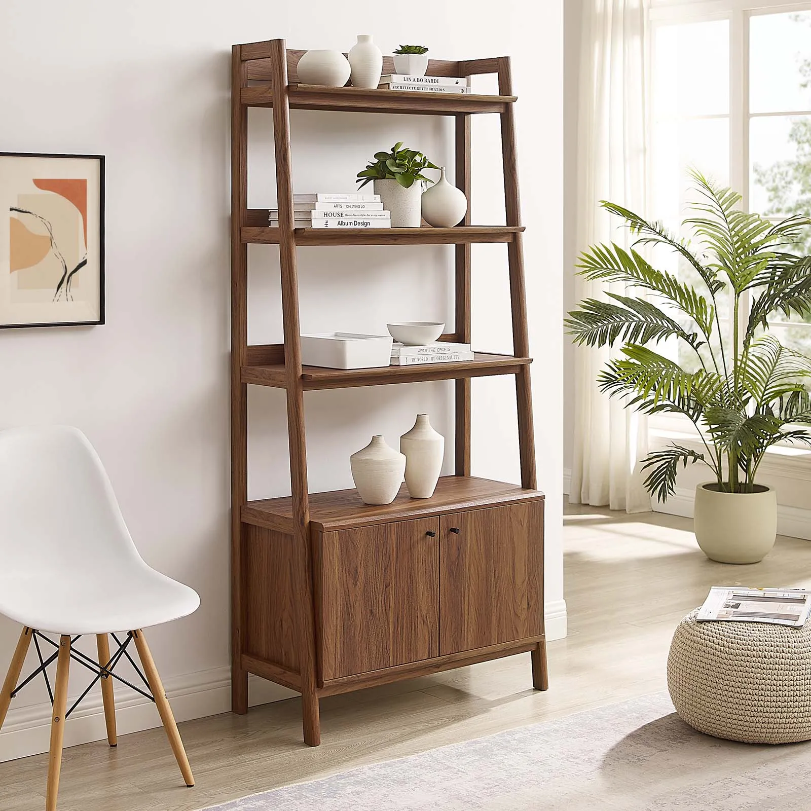 Bixby 33" Bookshelf Walnut EEI-4656-WAL