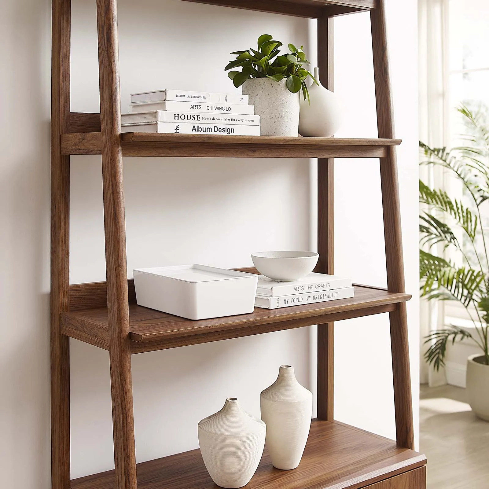 Bixby 33" Bookshelf Walnut EEI-4656-WAL