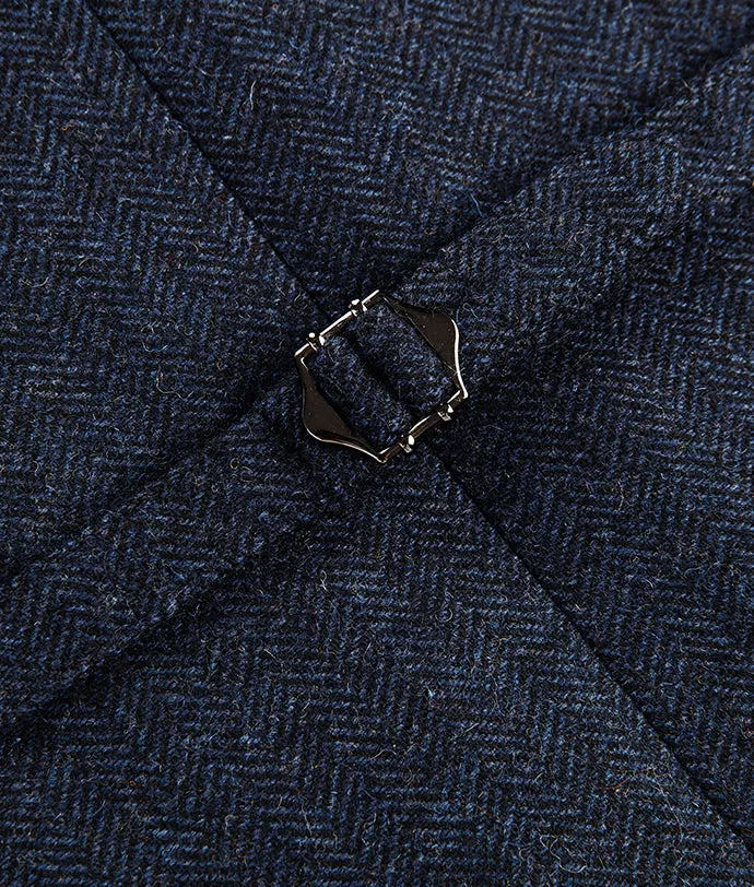 Blue Wool Blend Vintage Suit