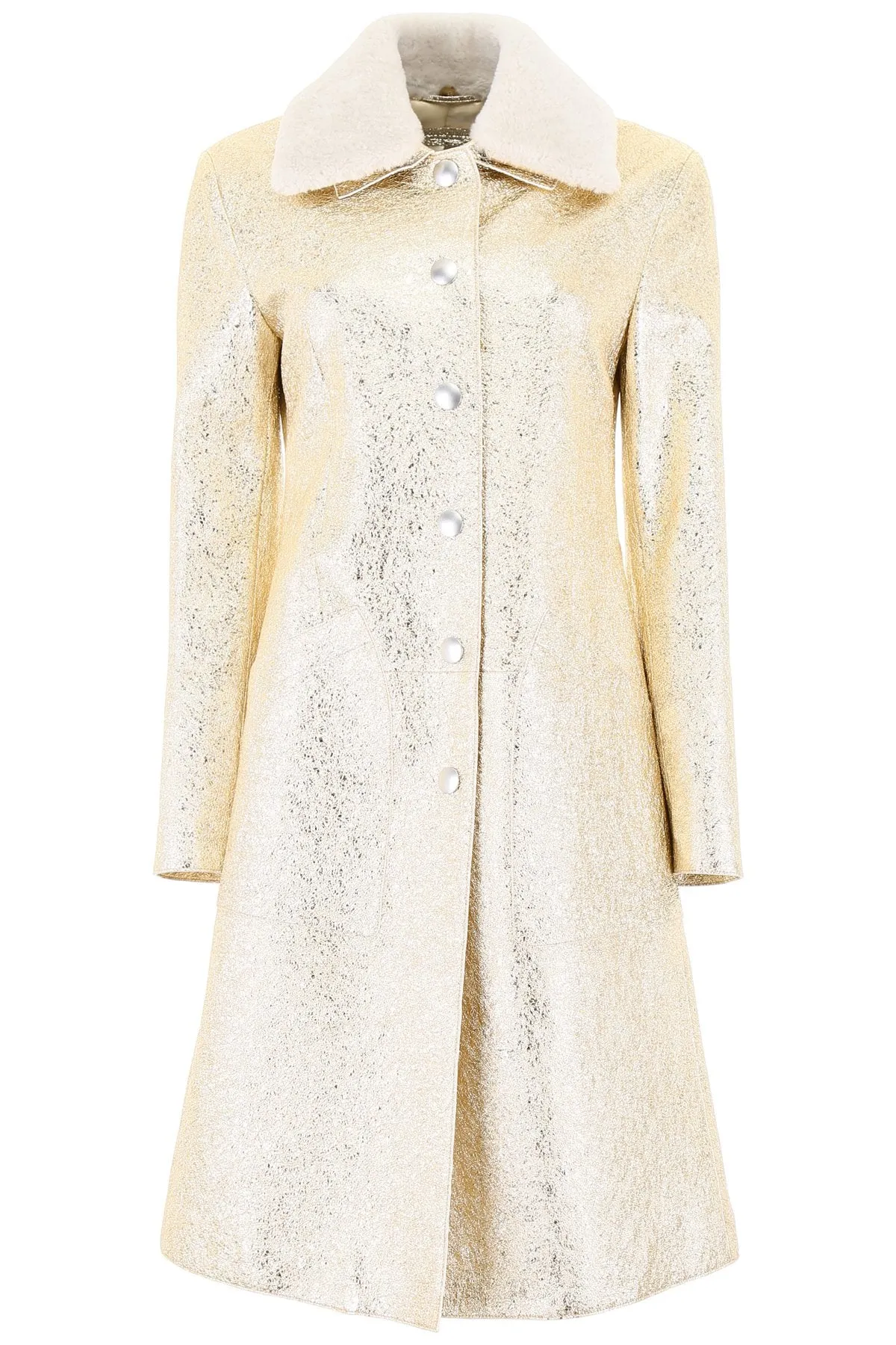 Bottega Veneta Metallic Look Coat