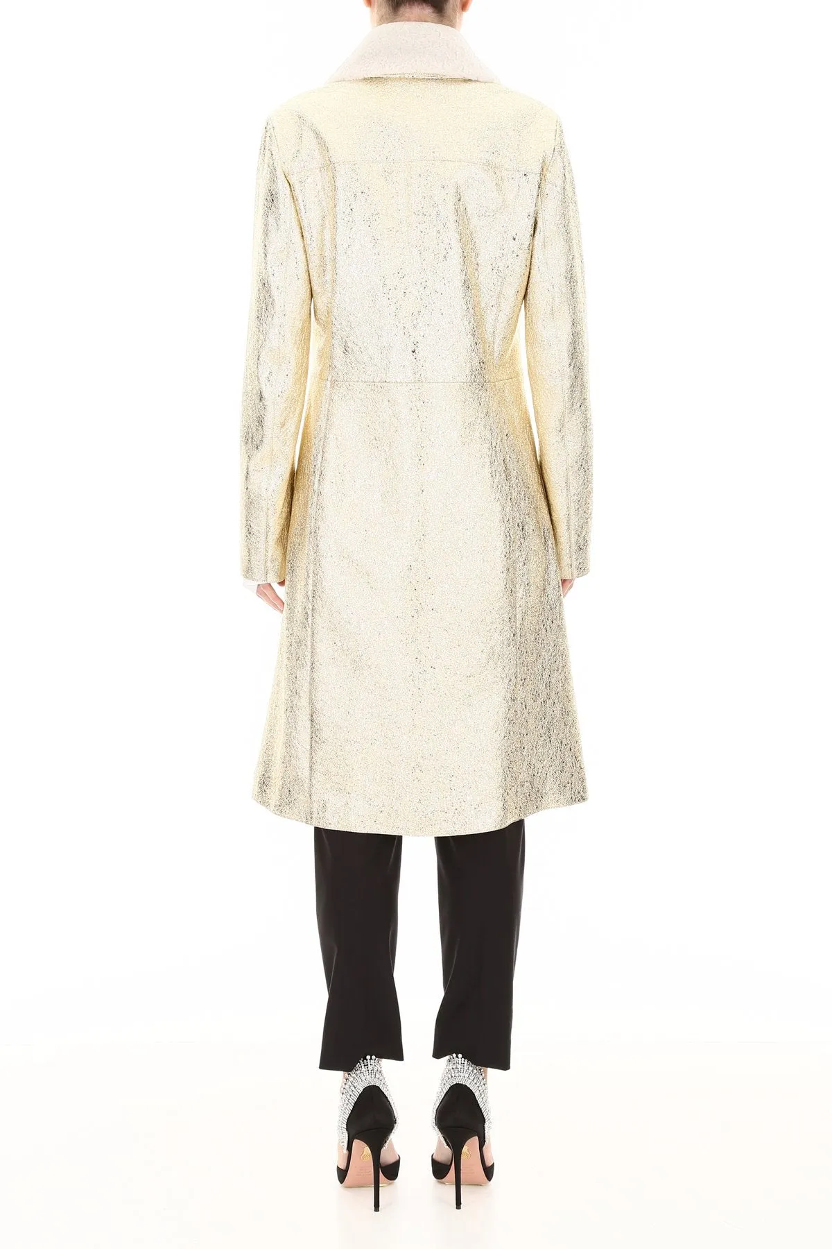 Bottega Veneta Metallic Look Coat