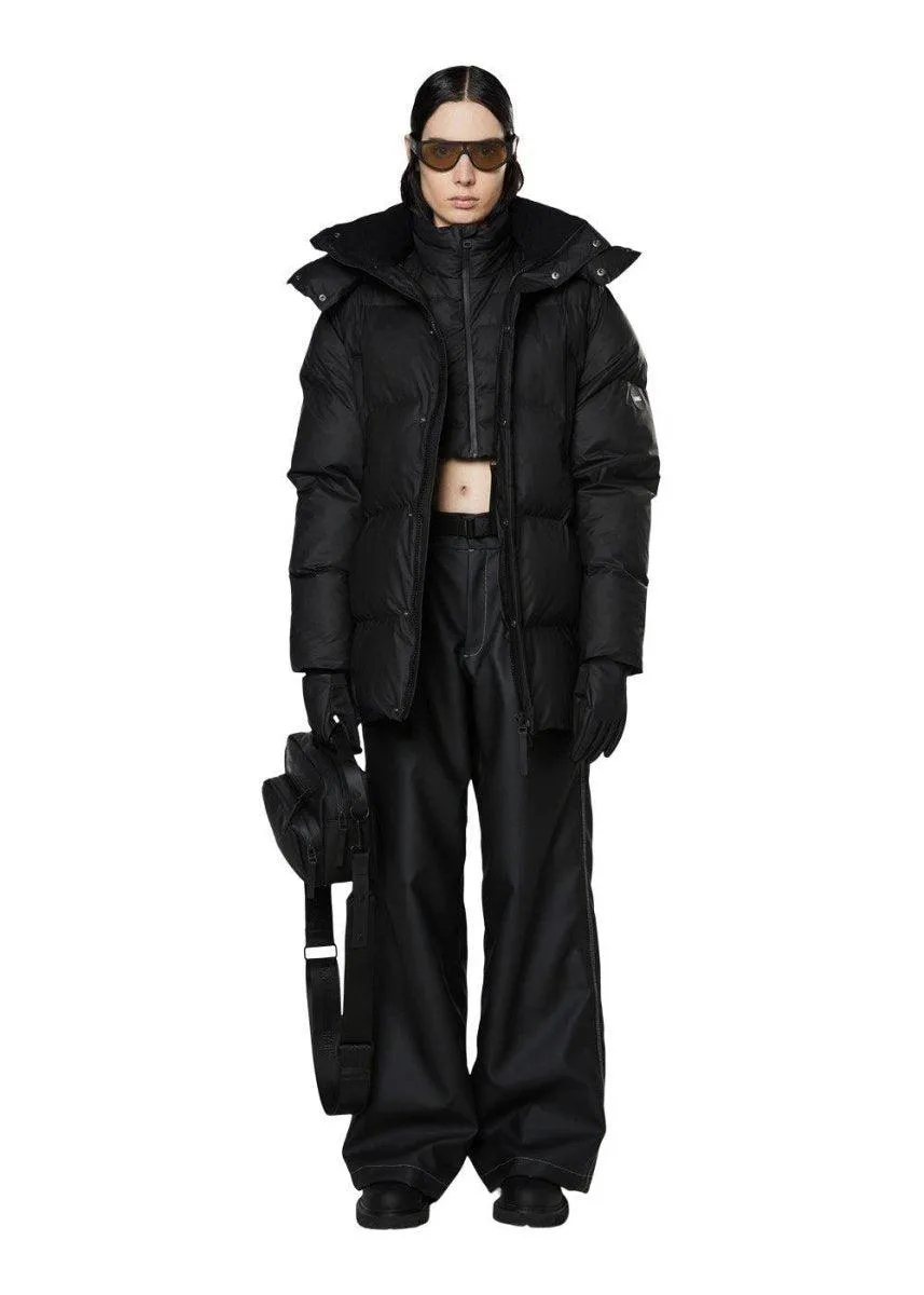 Boxy Puffer Parka - Black