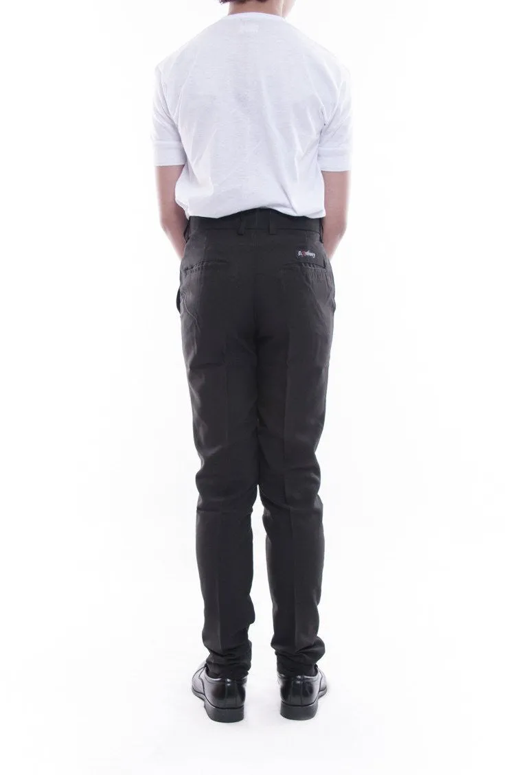 BP01 - PRE-ORDER - Boy's Skinny Fit Formal Slacks Black