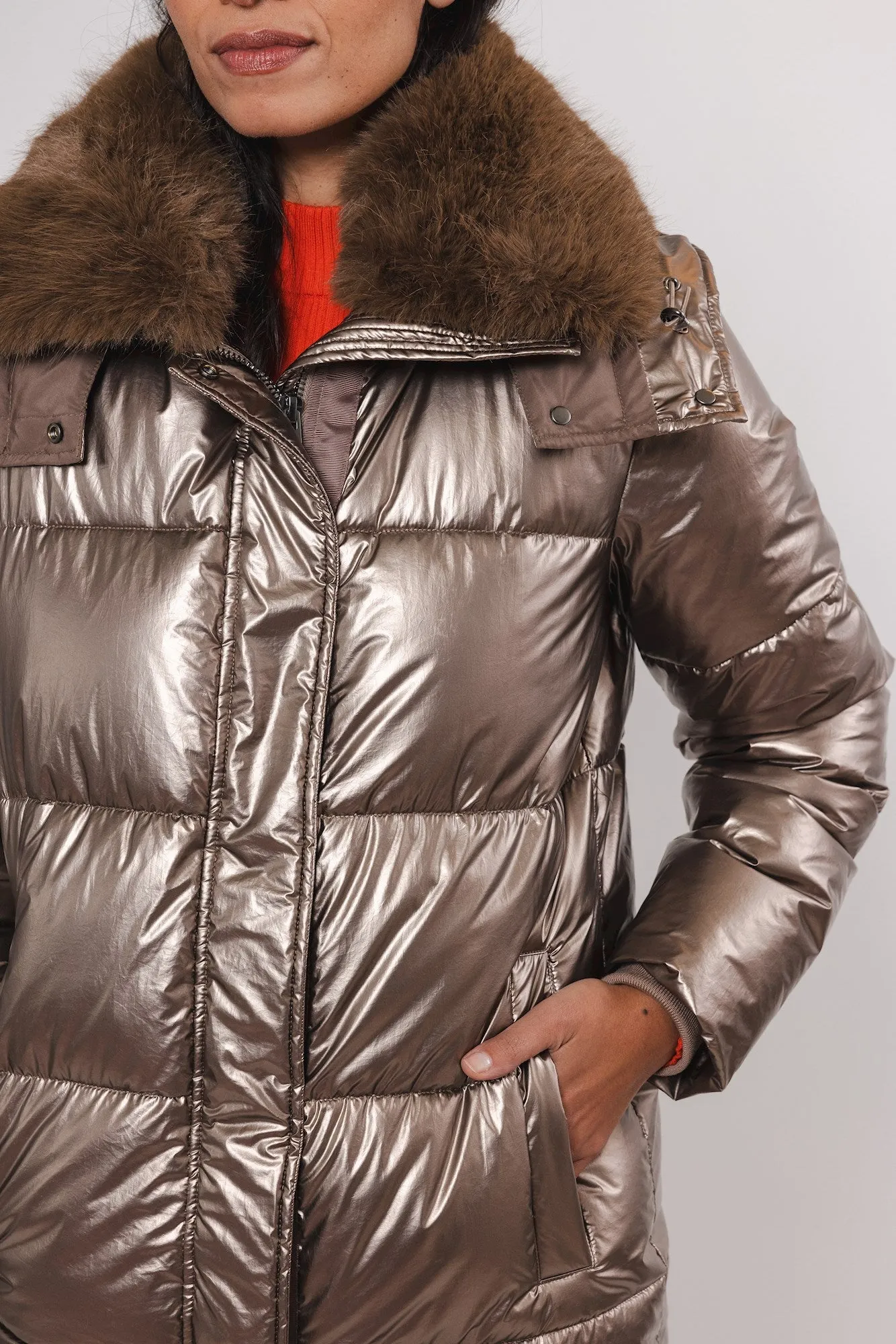 Bronze Heart Padded Coat