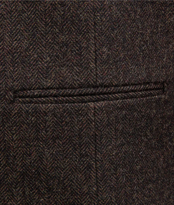 Brown Wool Blend Vintage Suit