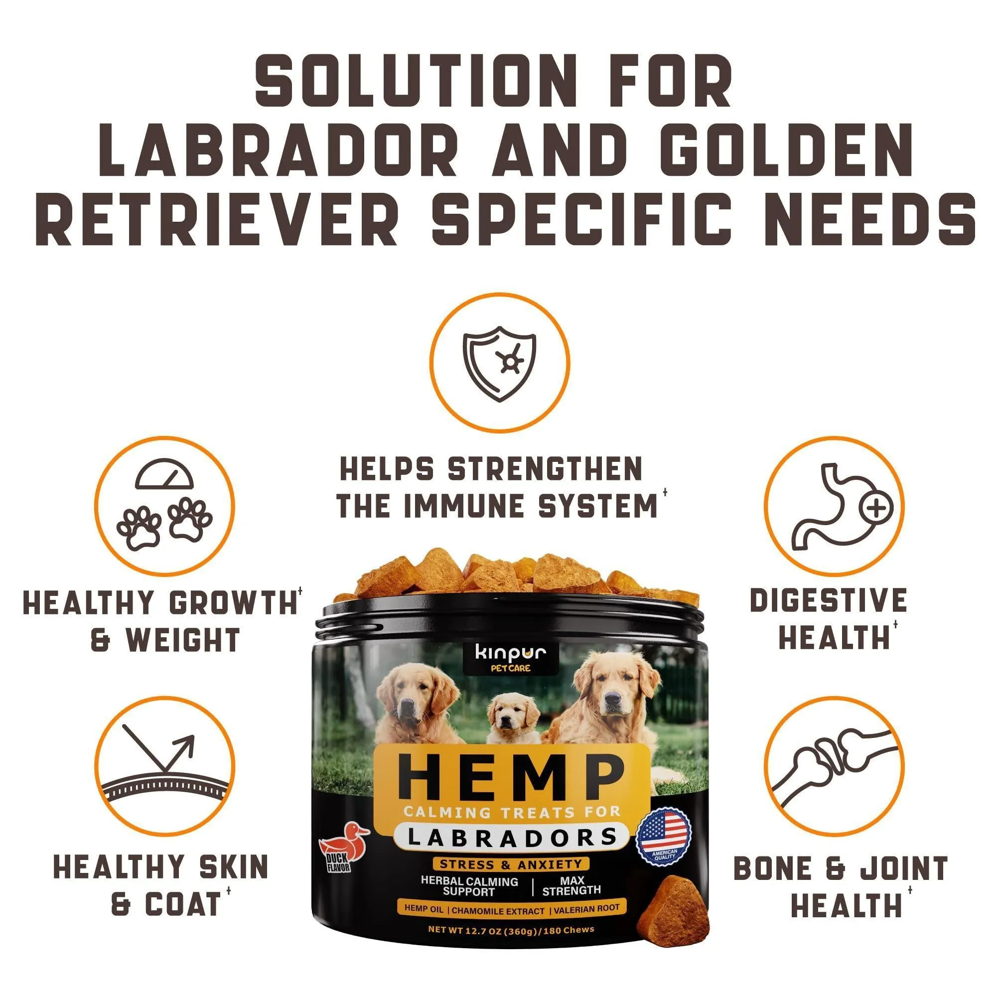 Calming Chews for Labrador Dogs with Valerian Root and Hemp Oil   Aid during Car