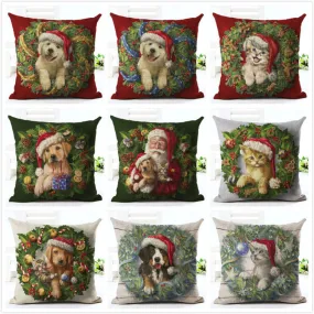 Cartoon christmas pillow pillow