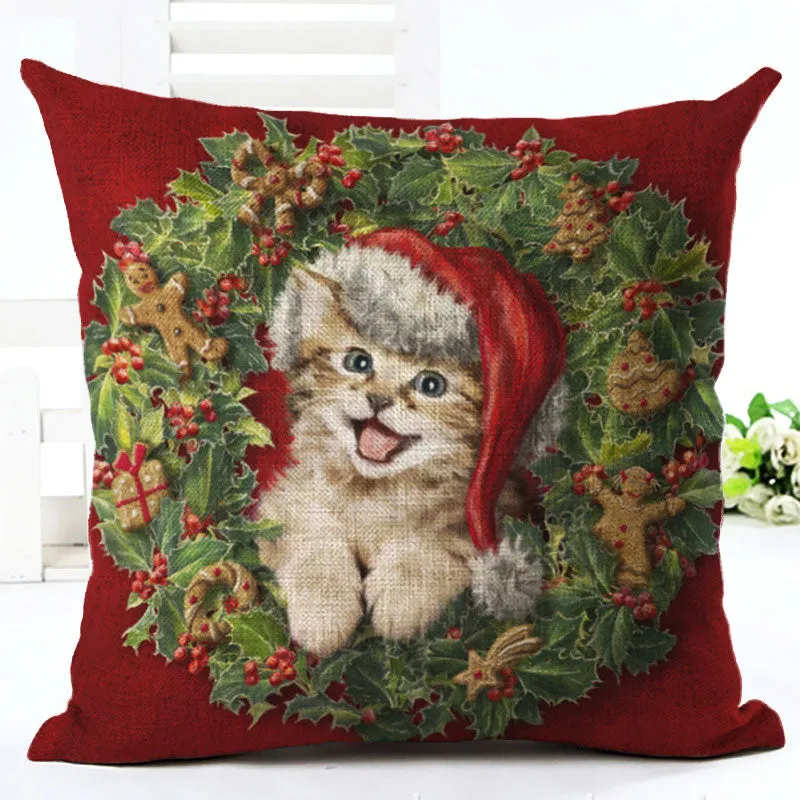 Cartoon christmas pillow pillow