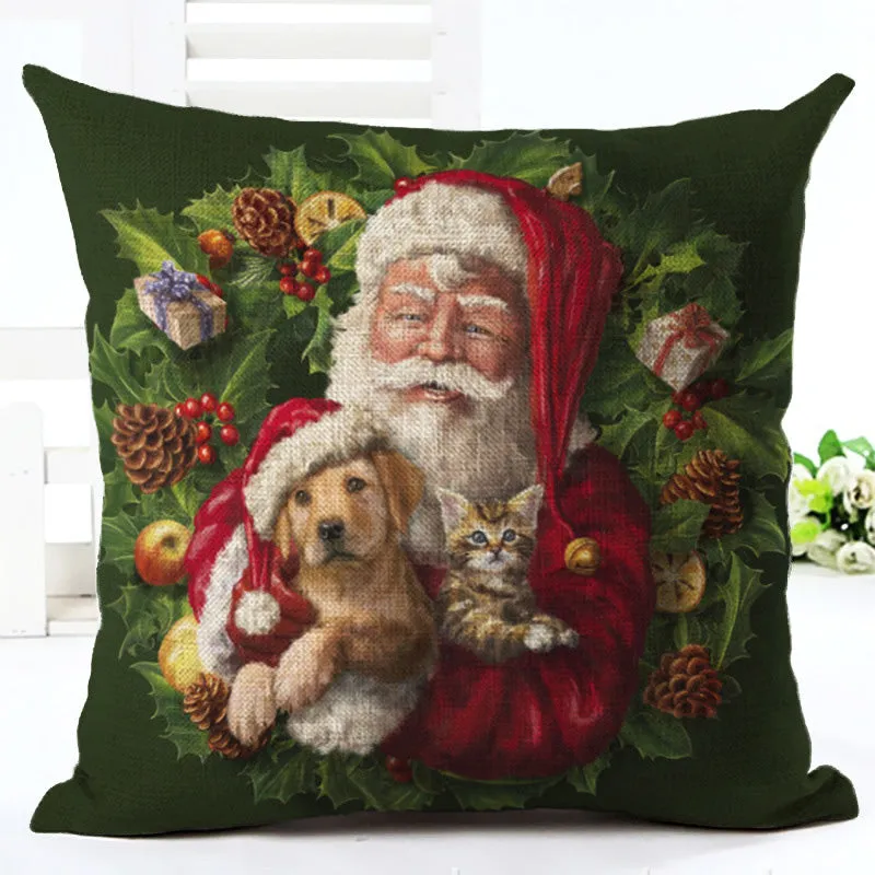 Cartoon christmas pillow pillow