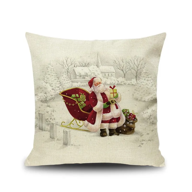 Cartoon christmas pillow pillow