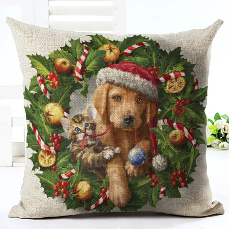 Cartoon christmas pillow pillow