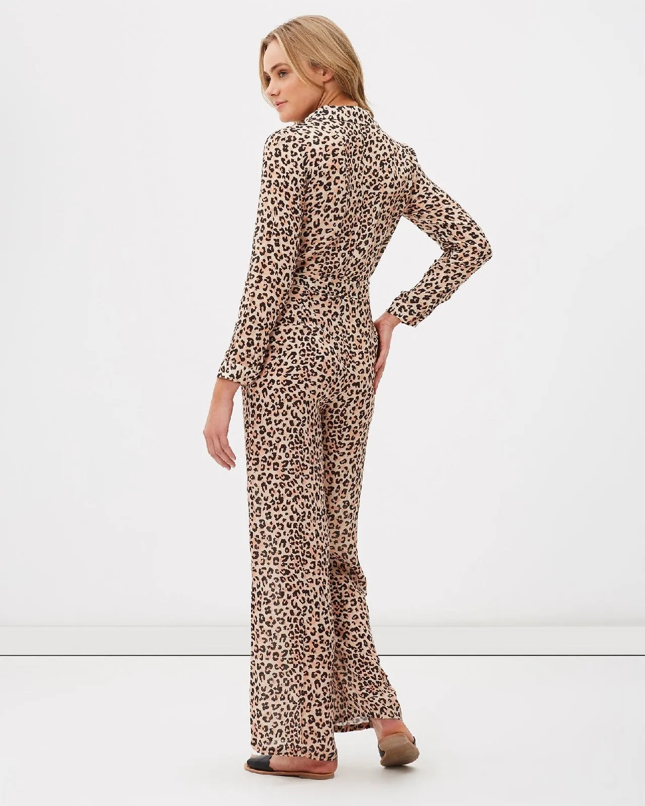 Charlie Holiday  WOMENS FELINE JUMPSUIT LEOPARD PRINT