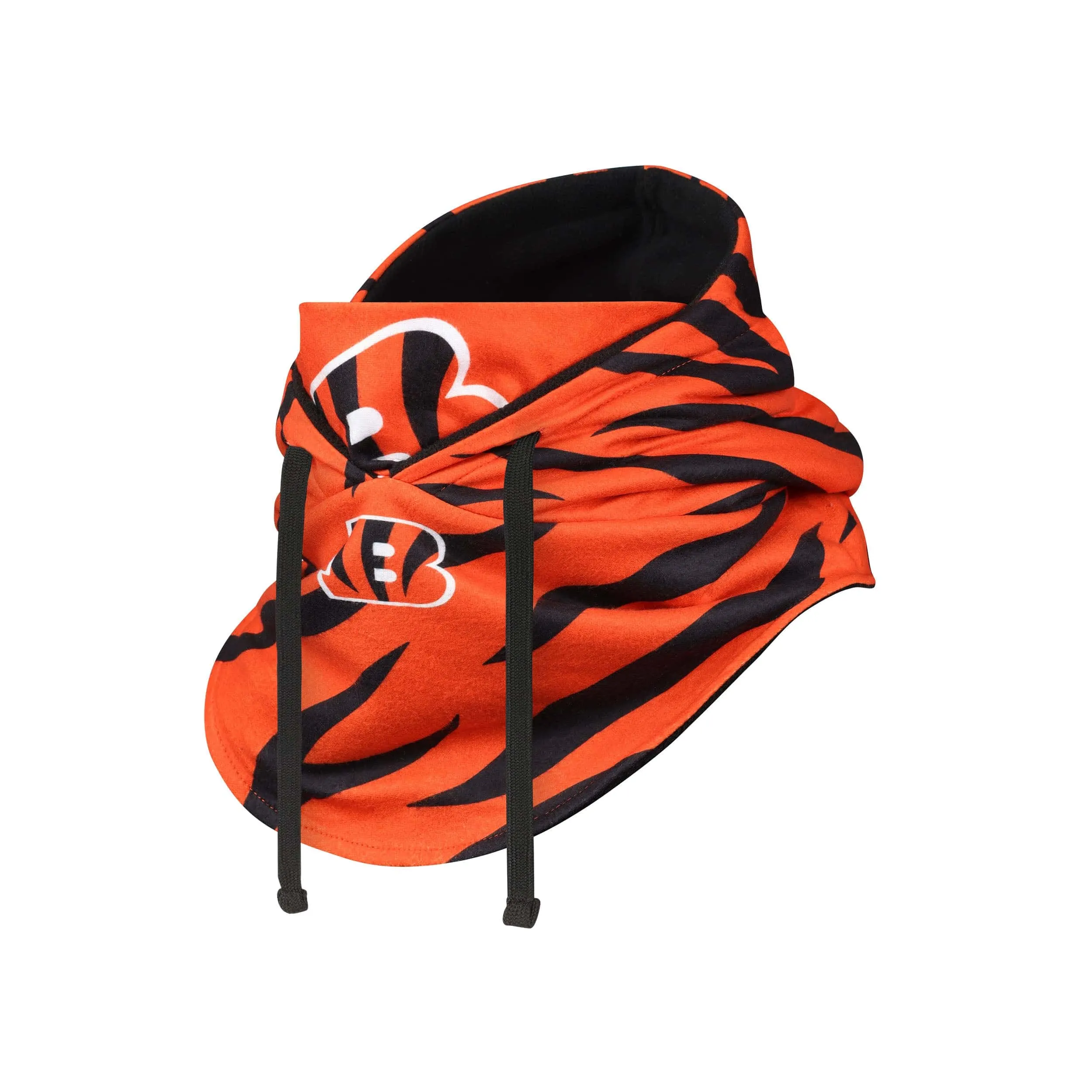 Cincinnati Bengals NFL Alternate Team Color Drawstring Hooded Gaiter