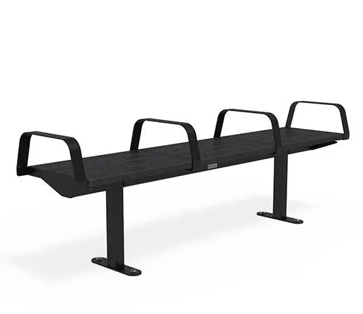 Citi Elements Powder Coated and Recycled Plastic Bench