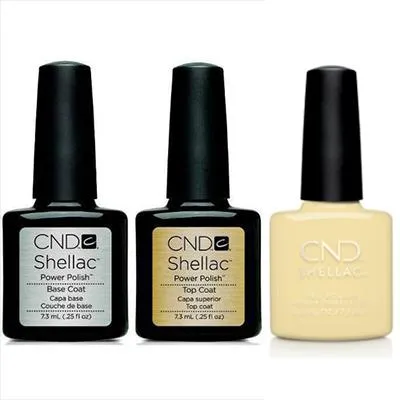 CND - Shellac Combo - Base, Top & Smile Maker