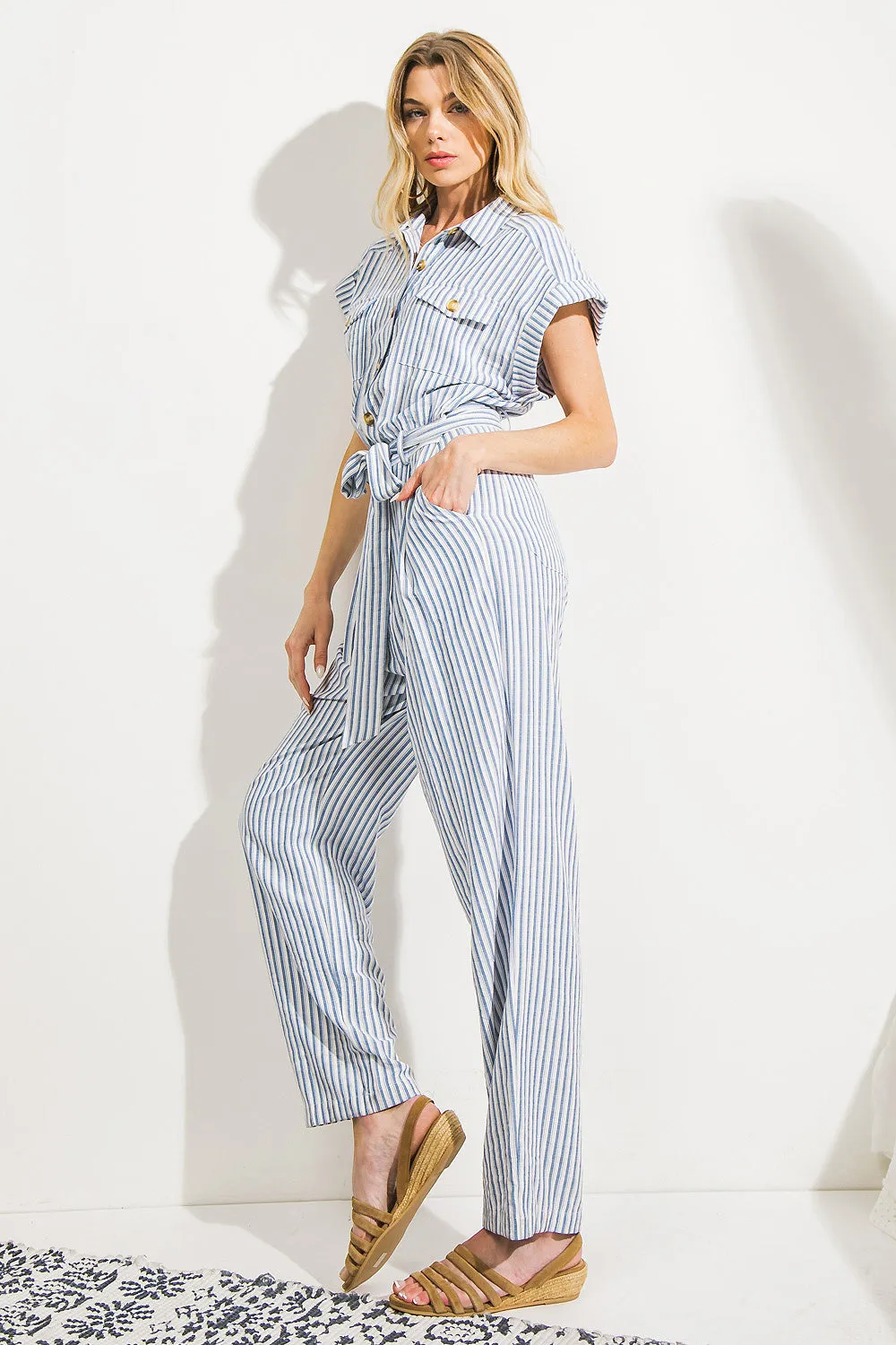 Coastal Stripe Jumpsuit