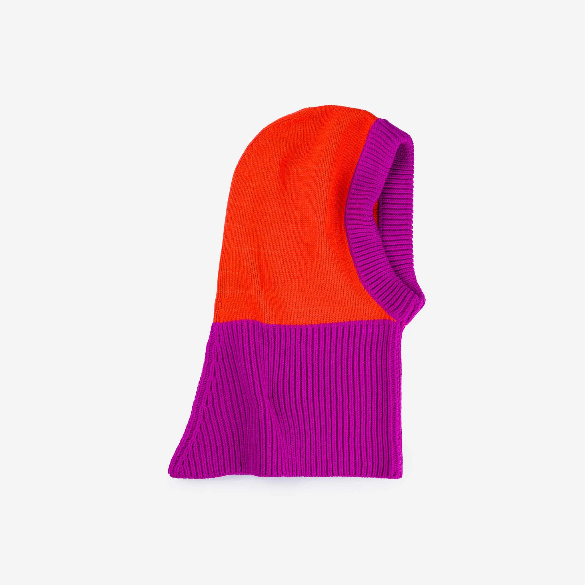 Colorblock Knit Hood