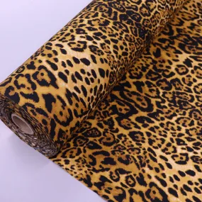 Cotton Poplin - Leopard Print - Golden