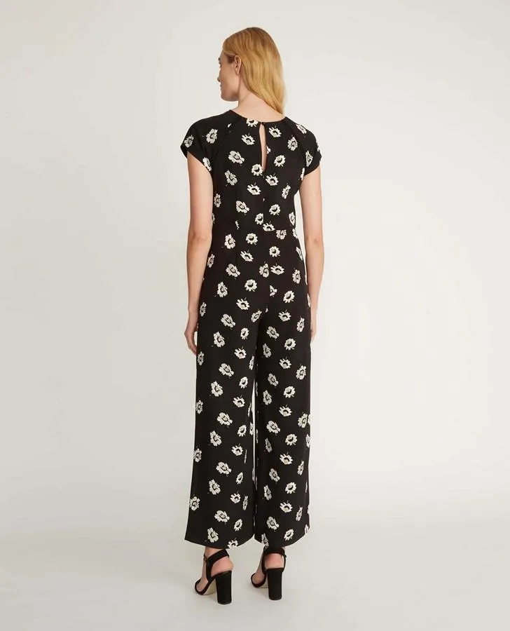 Crepe Flower Head Jumpsuit