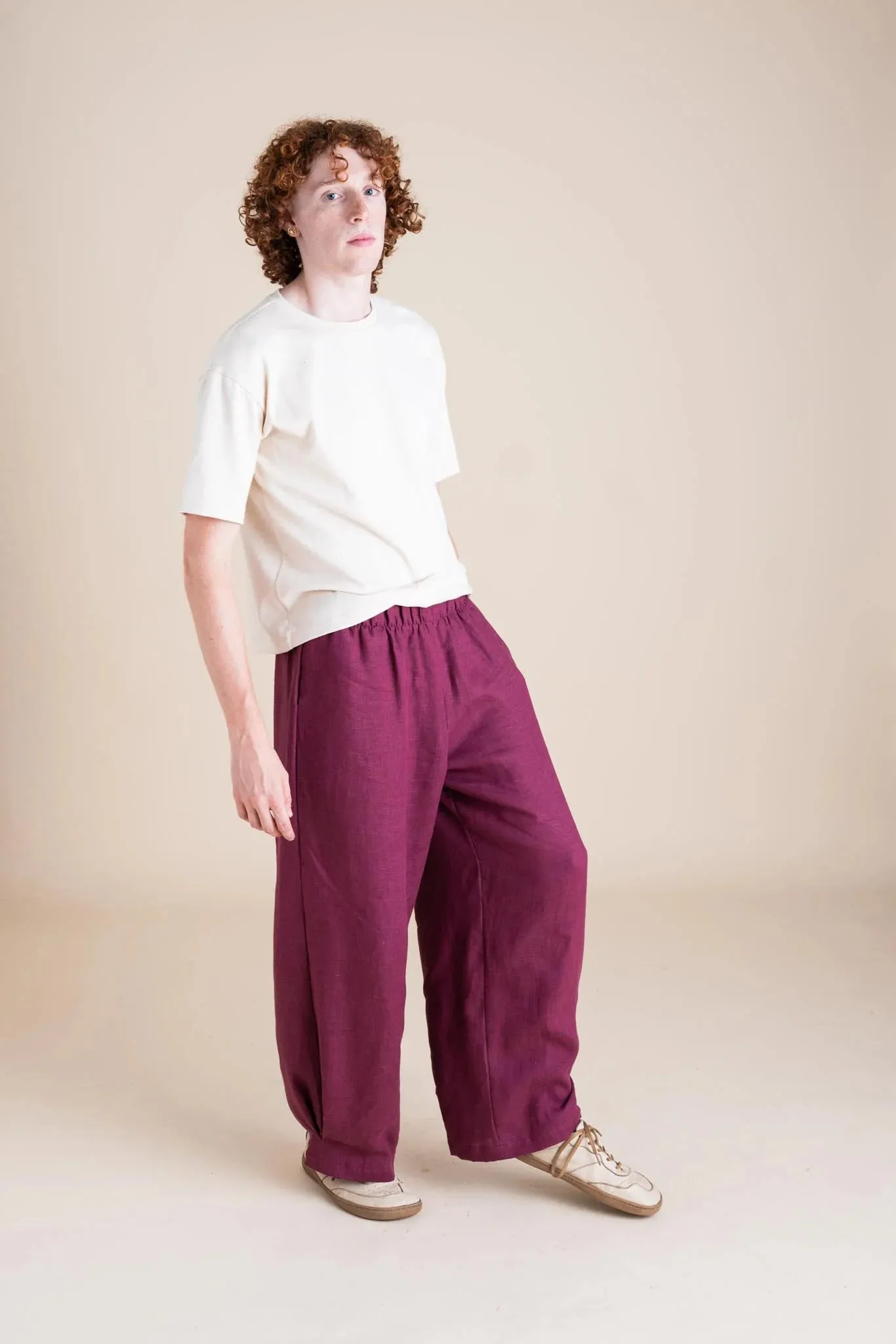 Crescent Moon Pants - Orchid