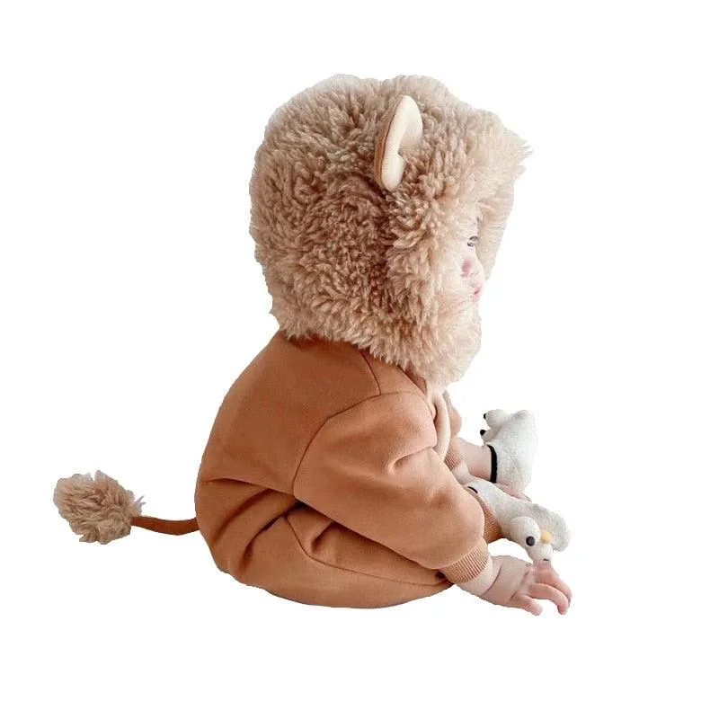 Cute hooded Lion romper