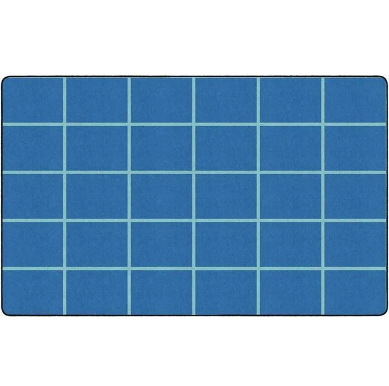 Deep Blue Sea Classroom Seating Grid Rug